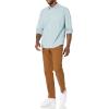 imageAmazon Essentials Mens RegularFit LongSleeve Casual Poplin ShirtBlue Green Checked