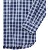 imageAmazon Essentials Mens RegularFit LongSleeve Casual Poplin ShirtBlue Grey Plaid