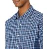 imageAmazon Essentials Mens RegularFit LongSleeve Casual Poplin ShirtBlue Plaid
