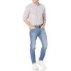 imageAmazon Essentials Mens RegularFit LongSleeve Casual Poplin ShirtBlue Red White Check Plaid