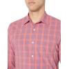 imageAmazon Essentials Mens RegularFit LongSleeve Casual Poplin ShirtBlue Washed Red Plaid