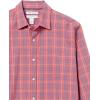 imageAmazon Essentials Mens RegularFit LongSleeve Casual Poplin ShirtBlue Washed Red Plaid