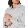 imageAmazon Essentials Mens RegularFit LongSleeve Casual Poplin ShirtGrey Gingham