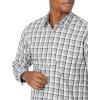 imageAmazon Essentials Mens RegularFit LongSleeve Casual Poplin ShirtGrey Plaid
