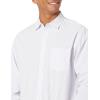 imageAmazon Essentials Mens RegularFit LongSleeve Casual Poplin ShirtLavender White Vertical Stripe