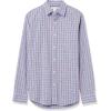 imageAmazon Essentials Mens RegularFit LongSleeve Casual Poplin ShirtLight Blue Red Plaid