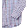 imageAmazon Essentials Mens RegularFit LongSleeve Casual Poplin ShirtLight Blue Red Plaid