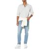 imageAmazon Essentials Mens RegularFit LongSleeve Casual Poplin ShirtLight Grey White Checked