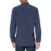 imageAmazon Essentials Mens RegularFit LongSleeve Casual Poplin ShirtNavy Windowpane