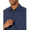 imageAmazon Essentials Mens RegularFit LongSleeve Casual Poplin ShirtNavy Windowpane