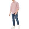 imageAmazon Essentials Mens RegularFit LongSleeve Casual Poplin ShirtRed Gingham