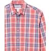 imageAmazon Essentials Mens RegularFit LongSleeve Casual Poplin ShirtWashed Red Windowpane