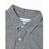 imageAmazon Essentials Mens RegularFit LongSleeve Chambray ShirtGrey