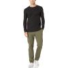 imageAmazon Essentials Mens RegularFit LongSleeve Waffle ShirtBlack