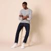 imageAmazon Essentials Mens RegularFit LongSleeve Waffle ShirtLight Grey Heather