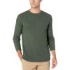 imageAmazon Essentials Mens RegularFit LongSleeve Waffle ShirtOlive Heather