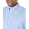 imageAmazon Essentials Mens RegularFit Short Sleeve Stretch Oxford Shirt with PocketPowder Blue