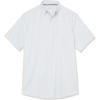 imageAmazon Essentials Mens RegularFit Short Sleeve Stretch Oxford Shirt with PocketPowder Blue Vertical Stripe