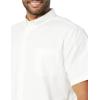 imageAmazon Essentials Mens RegularFit Short Sleeve Stretch Oxford Shirt with PocketWhite
