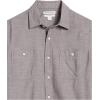 imageAmazon Essentials Mens RegularFit ShortSleeve ButtonDown Chambray ShirtDark Grey