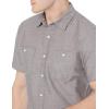 imageAmazon Essentials Mens RegularFit ShortSleeve ButtonDown Chambray ShirtDark Grey