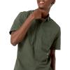 imageAmazon Essentials Mens RegularFit ShortSleeve ButtonDown Chambray ShirtOlive