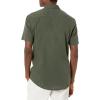imageAmazon Essentials Mens RegularFit ShortSleeve ButtonDown Chambray ShirtOlive
