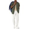 imageAmazon Essentials Mens RegularFit ShortSleeve ButtonDown Chambray ShirtOlive