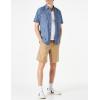 imageAmazon Essentials Mens RegularFit ShortSleeve ButtonDown Chambray ShirtRinsed