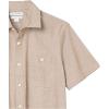 imageAmazon Essentials Mens RegularFit ShortSleeve ButtonDown Chambray ShirtTan