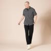 imageAmazon Essentials Mens RegularFit ShortSleeve Print ShirtBlack Floral
