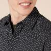 imageAmazon Essentials Mens RegularFit ShortSleeve Print ShirtBlack Floral