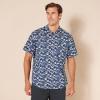 imageAmazon Essentials Mens RegularFit ShortSleeve Print ShirtBlue Fish