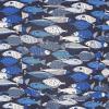 imageAmazon Essentials Mens RegularFit ShortSleeve Print ShirtBlue Fish