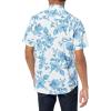 imageAmazon Essentials Mens RegularFit ShortSleeve Print ShirtBlue Floral Print
