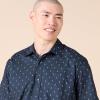 imageAmazon Essentials Mens RegularFit ShortSleeve Print ShirtNavy White Anchor Print