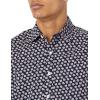 imageAmazon Essentials Mens RegularFit ShortSleeve Print ShirtNavyPink Seashells