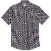 imageAmazon Essentials Mens RegularFit ShortSleeve Print ShirtNavyPink Seashells