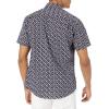 imageAmazon Essentials Mens RegularFit ShortSleeve Print ShirtNavyPink Seashells