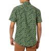 imageAmazon Essentials Mens RegularFit ShortSleeve Print ShirtOlive Flowers