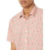 imageAmazon Essentials Mens RegularFit ShortSleeve Print ShirtPink Fruit