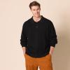 imageAmazon Essentials Mens RelaxedFit Knit Polo SweaterBlack