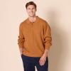 imageAmazon Essentials Mens RelaxedFit Knit Polo SweaterCaramel