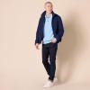 imageAmazon Essentials Mens RelaxedFit Knit Polo SweaterPowder Blue