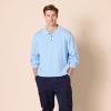 imageAmazon Essentials Mens RelaxedFit Knit Polo SweaterPowder Blue