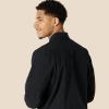 imageAmazon Essentials Mens RelaxedFit Lightweight Stretch ZipUp Bomber JacketBlack