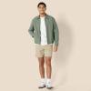 imageAmazon Essentials Mens RelaxedFit Lightweight Stretch ZipUp Bomber JacketDark Olive