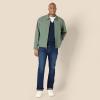 imageAmazon Essentials Mens RelaxedFit Lightweight Stretch ZipUp Bomber JacketDark Olive