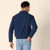 imageAmazon Essentials Mens RelaxedFit Lightweight Stretch ZipUp Bomber JacketNavy