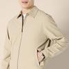 imageAmazon Essentials Mens RelaxedFit Lightweight Stretch ZipUp Bomber JacketTaupe